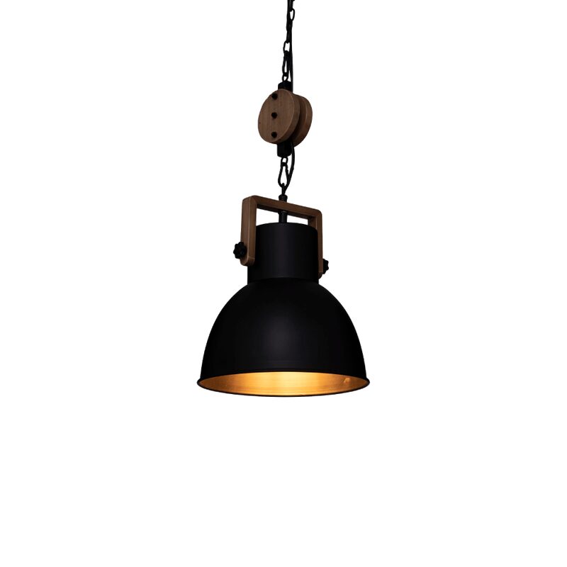 Suspension SILAS coloris noir 26 x 23 cm