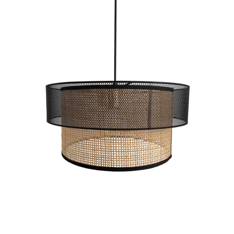 Suspension CLAYTON coloris rotin 25,5 x 40 cm
