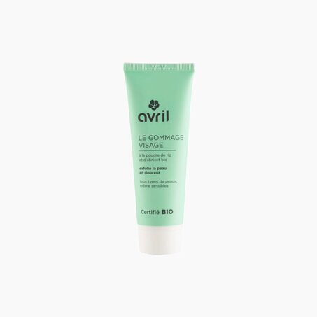 Avril Gommage visage POUDRE DE RIZ ET D'ABRICOT BIO Abricot