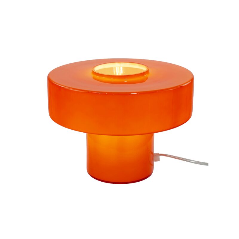 Lampe à poser FOZA coloris orange 19 x 25 cm