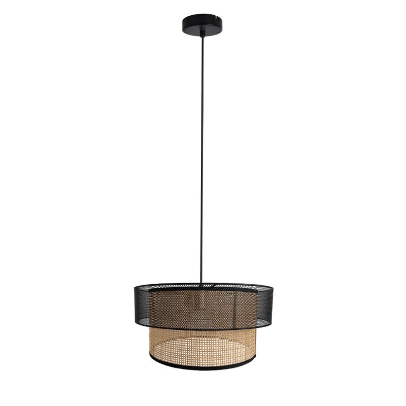 Suspension CLAYTON coloris rotin 25,5 x 40 cm
