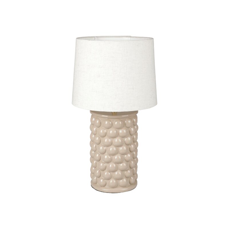 Lampe à poser POMPON coloris beige 44 x 22 cm
