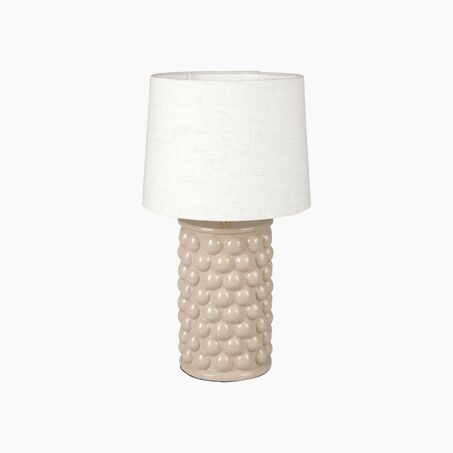 Ostaria Lampe à poser POMPON coloris beige 44 x 22 cm