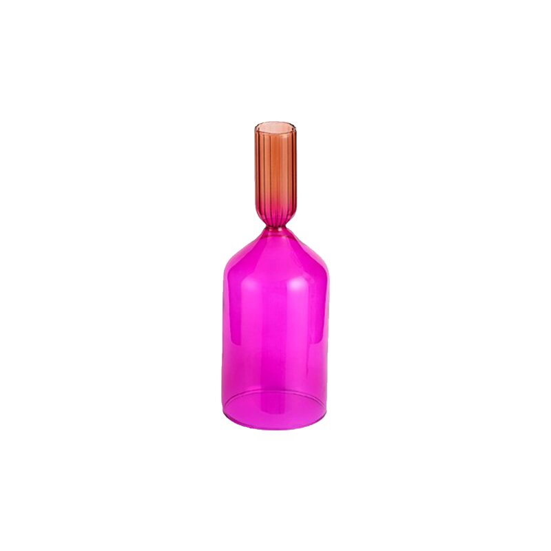 Bougeoir COLOR coloris rose orangé