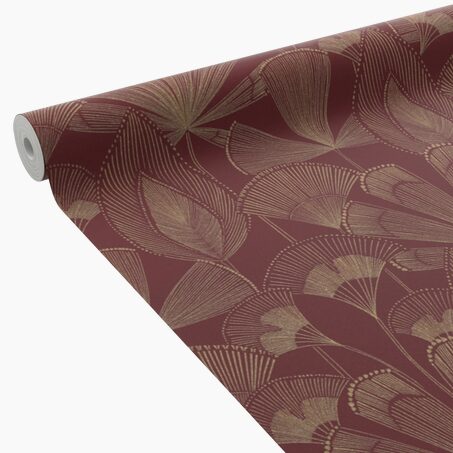 4MURS Papier peint intissé ERICKA coloris rouge bordeaux