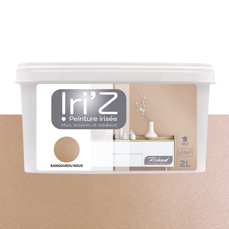 Peinture IRIZ Acrylique kangourou roux Brillant 2 L