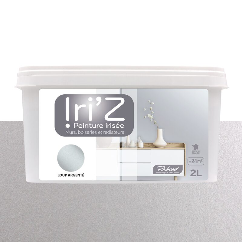 Peinture IRIZ Acrylique loup argenté Brillant 2 L