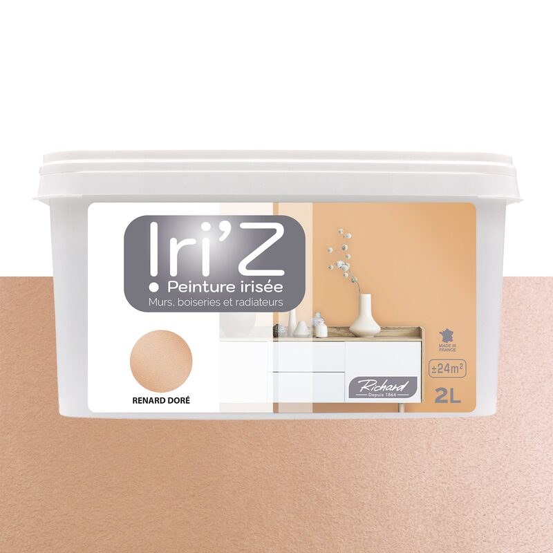 Peinture IRIZ Acrylique renard doré Brillant 2 L