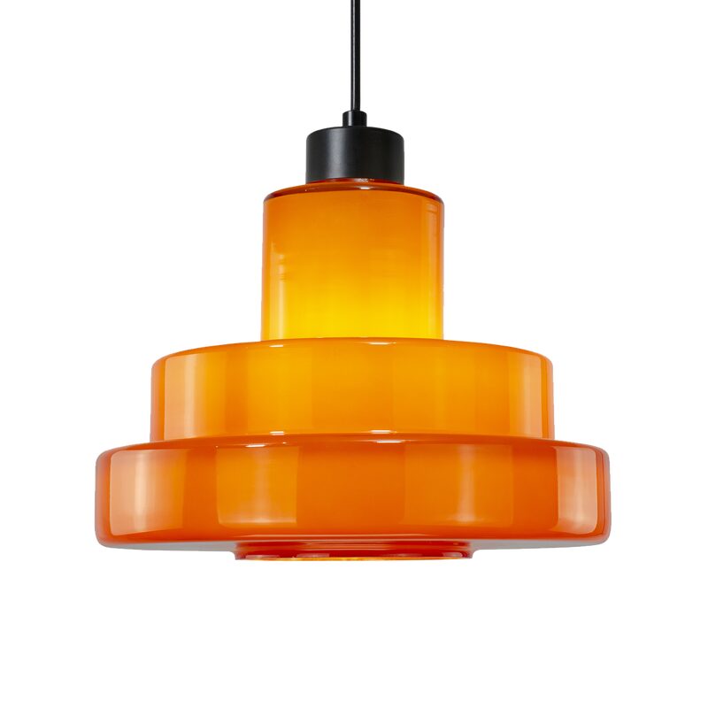 Suspension FOZA coloris orange 20 x 27,5 cm