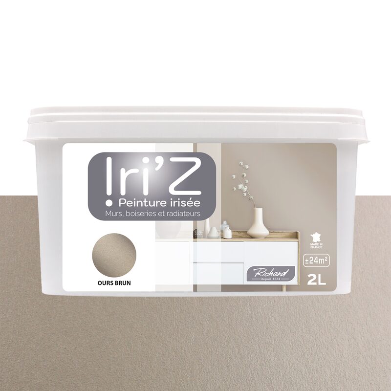 Peinture IRIZ Acrylique ours brun Brillant 2 L