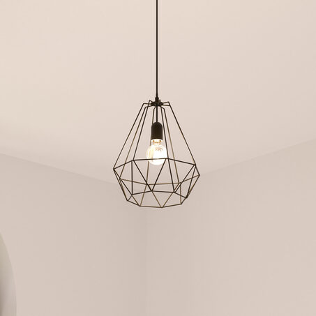 Suspension LUCIA coloris noir 28 x 25 cm