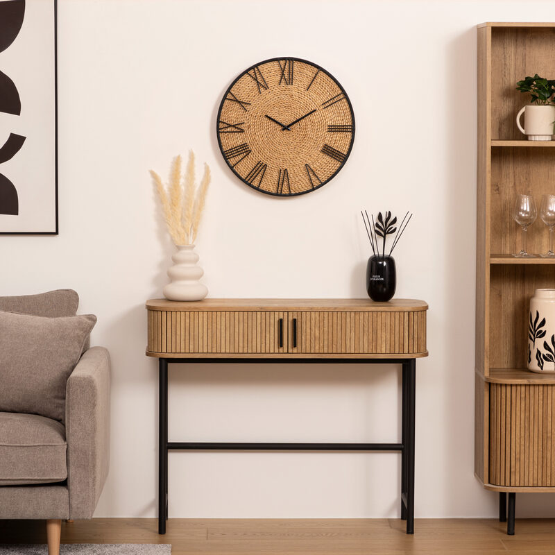 Horloge PAGLIA coloris noir et beige