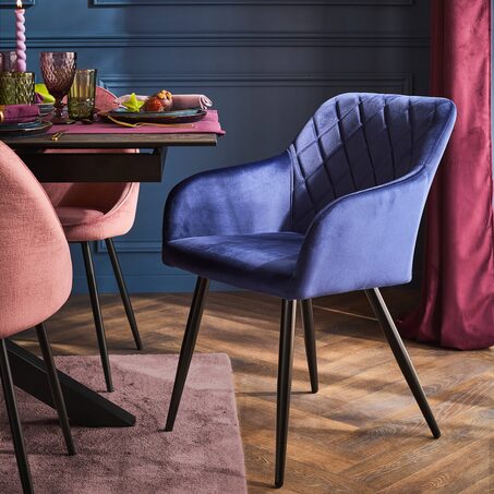 Fauteuil KIRA coloris bleu
