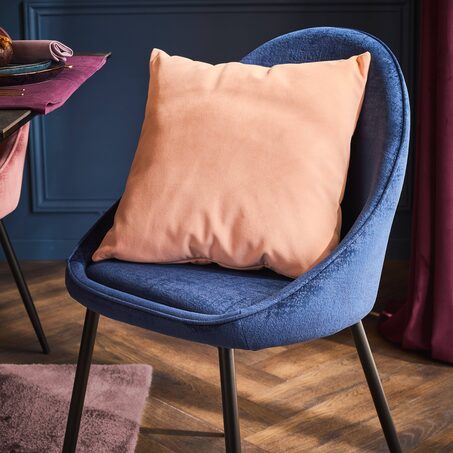 Coussin TASOS coloris rose orangé 45 x 45 cm