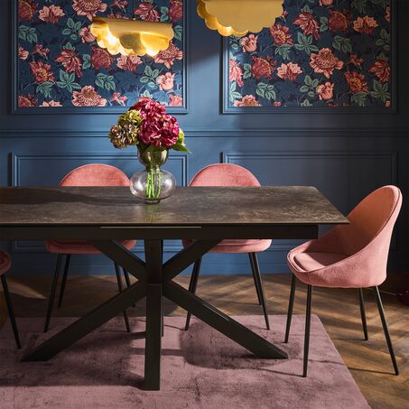 Table extensible ADAM coloris noir 90 x 168 cm