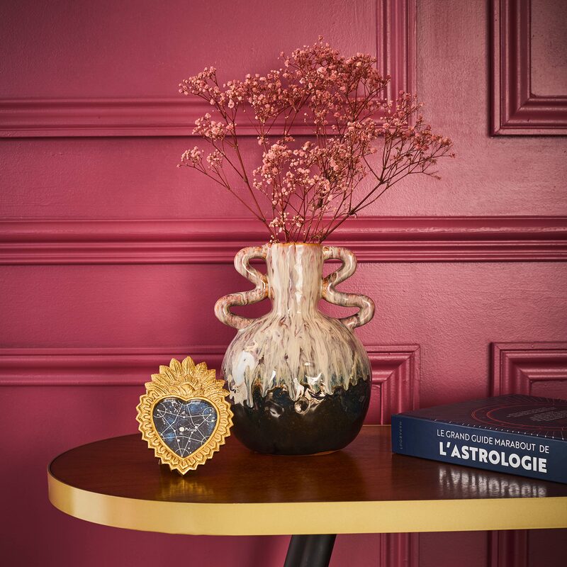 Vase ZYRUS coloris brun