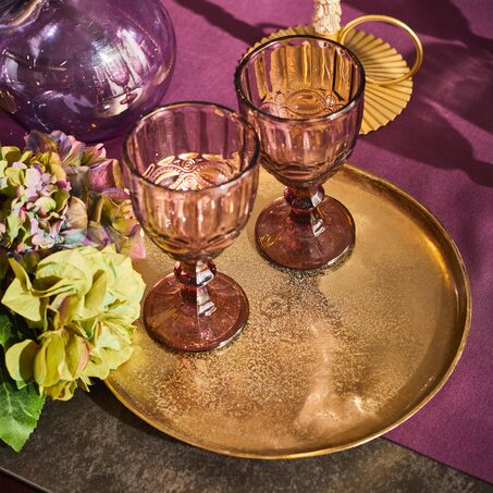 Assiette décorative GOLDY coloris or