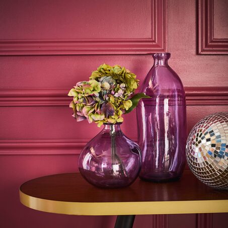 Vase dame-jeanne PINTO coloris mauve