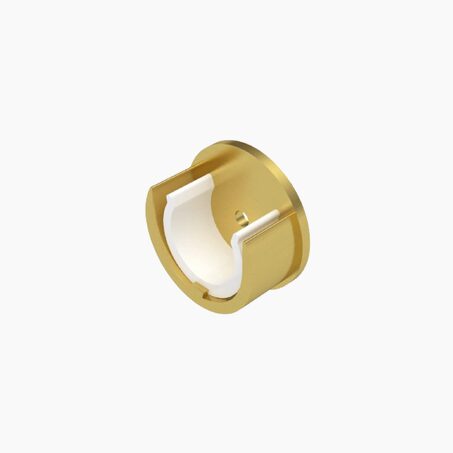 Naissance TROMPETTE laiton mat diamètre barre 2,8 cm