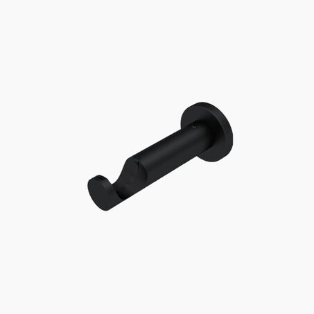 Support barre à rideau ZEN noir mat 2,8 cm 9,3 cm