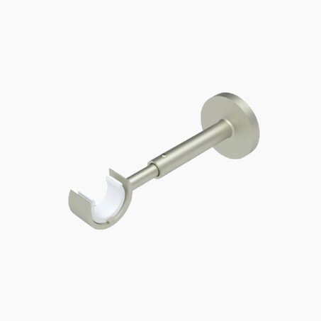 Support barre à rideau ZEN nickel givré 2,8 cm de 10,8 à 16 cm
