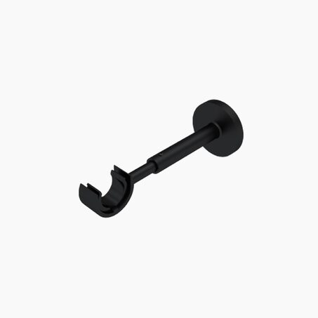 Support barre à rideau ZEN noir mat 2,8 cm de 10,8 à 16 cm