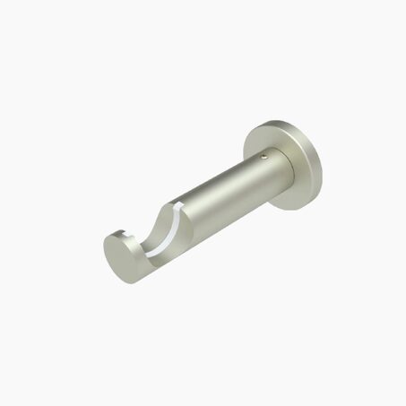 Support barre à rideau ZEN nickel givré 2,8 cm 9,3 cm