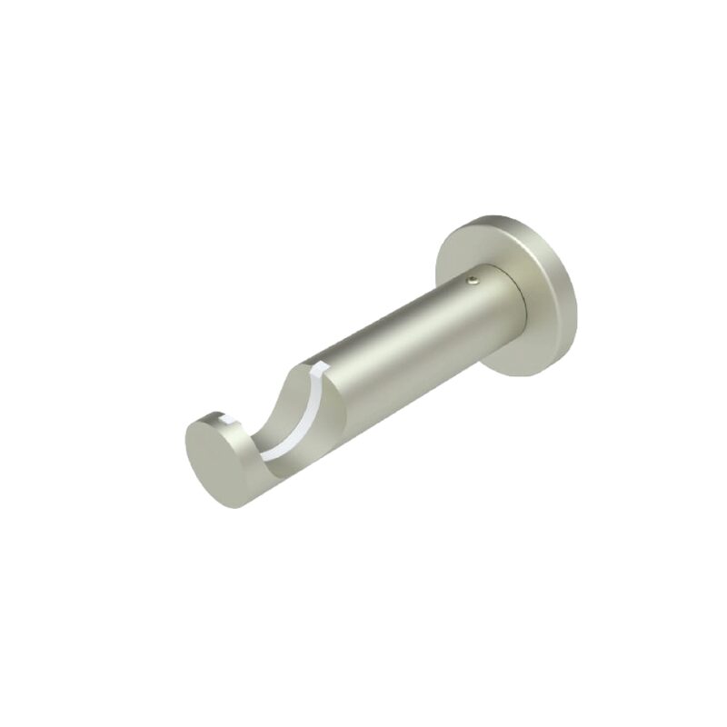 Support barre à rideau ZEN coloris nickel givré diamètre barre 2,8 cm longueur 9,3 cm
