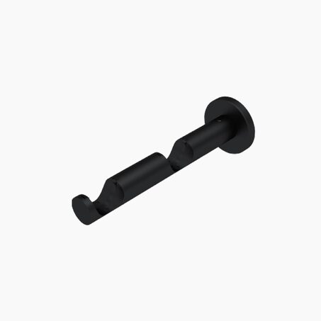 Support barre à rideau ZEN noir mat 2,8 cm de 8,5 à 16,5 cm