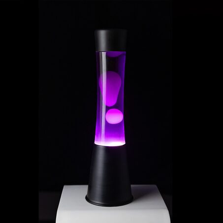 Lampe à lave LAVA BLACK coloris noir 39,5 x 11 cm
