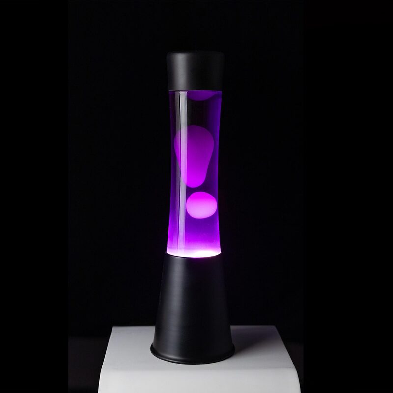 Lampe à lave LAVA BLACK coloris noir 39,5 x 11 cm