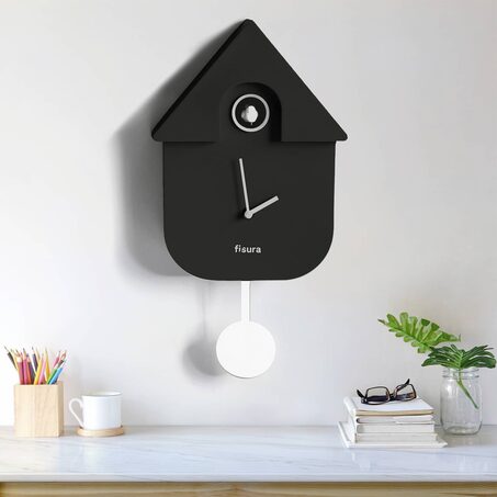 Horloge MAISON COUCOU coloris noir et blanc