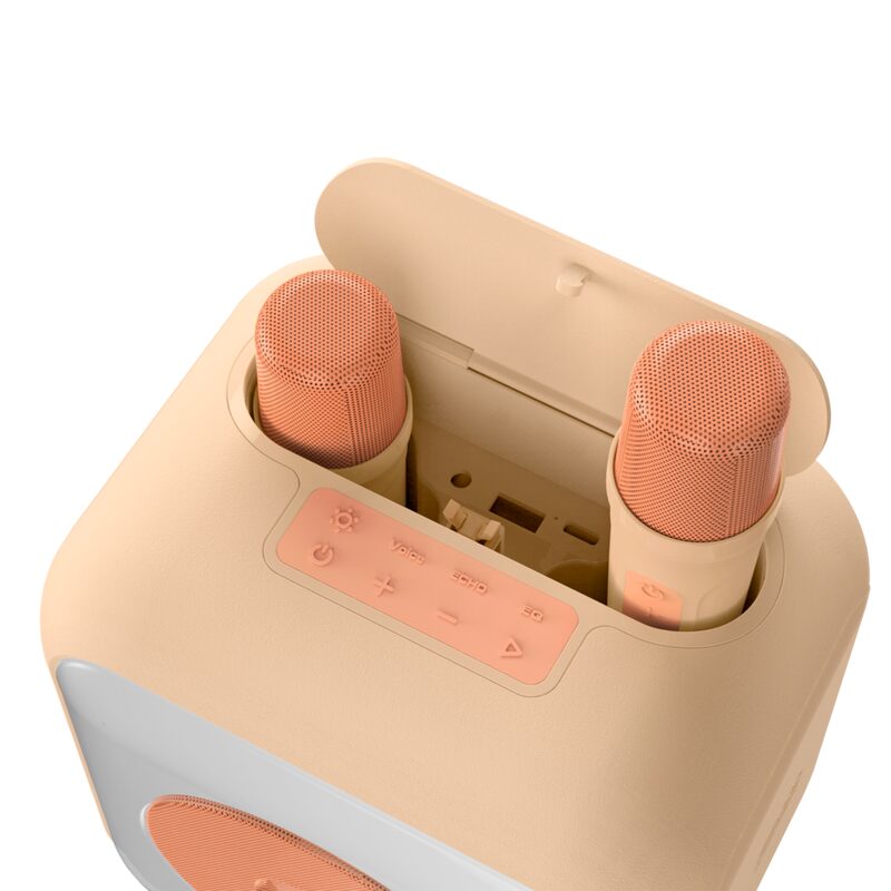 Enceinte KARAOKÉ coloris orange