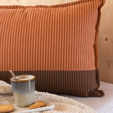 Coussin BRUTUS coloris brun 40 x 60 cm
