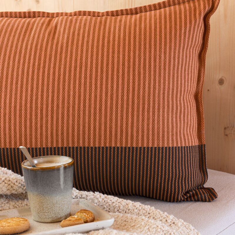 Coussin BRUTUS coloris brun 40 x 60 cm
