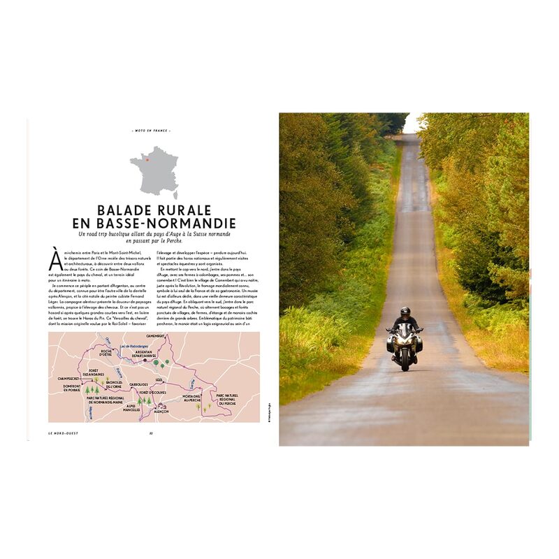 Livre voyage et nature MOTO EN FRANCE