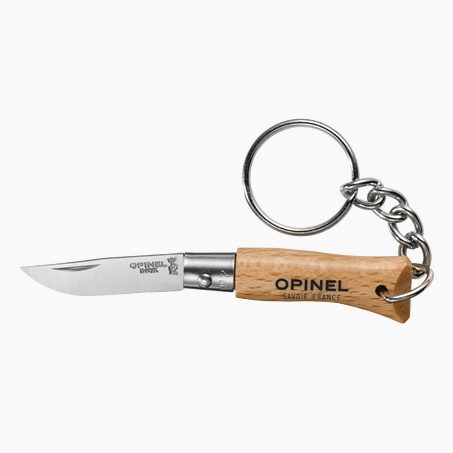 OPINEL Porte clef N02 HETRE INOX coloris beige