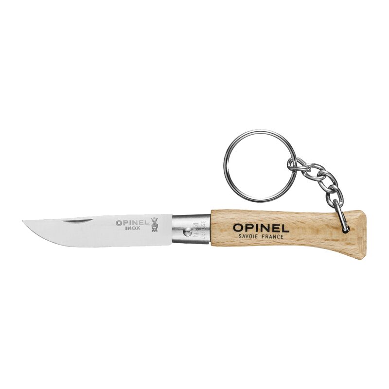 Porte clef N04 HETRE INOX coloris beige