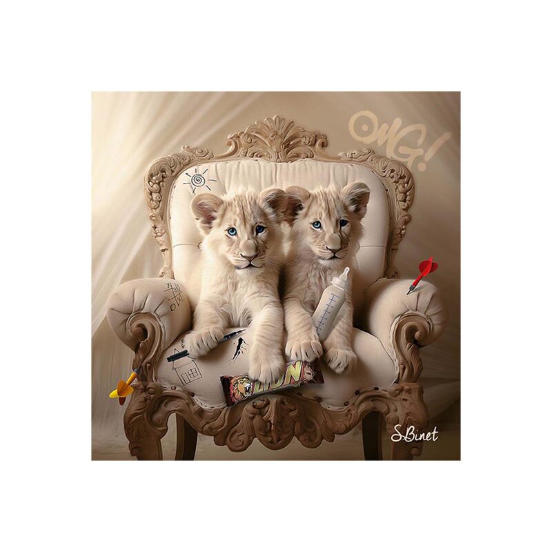 Tableau BINET LIONCEAUX LUXURY coloris noir