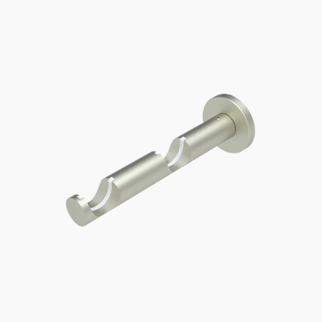 Support barre à rideau ZEN nickel givré 2,8 cm de 8,5 à 16,5 cm