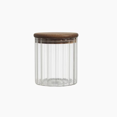 Bocal alimentaire BIBA coloris transparent diamètre 9 cm