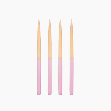 Bougie DIP-DYE coloris rose pêche