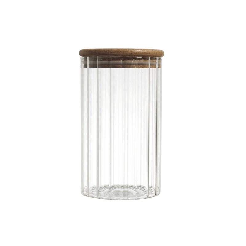 Bocal alimentaire BIBA coloris transparent diamètre 9 cm