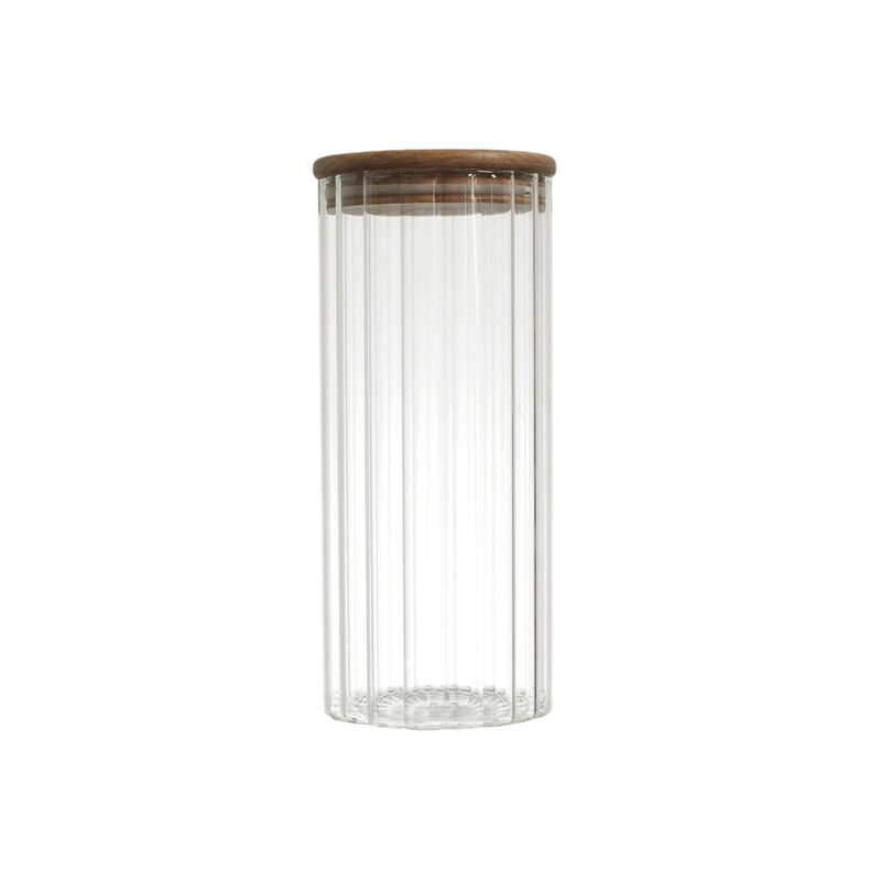 Bocal alimentaire BIBA coloris transparent diamètre 9 cm