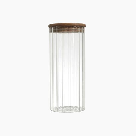 Bocal alimentaire BIBA coloris transparent diamètre 9 cm