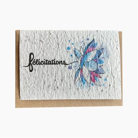 LES CARTES DE LULU Carte FÉLICITATIONS coloris multicolore