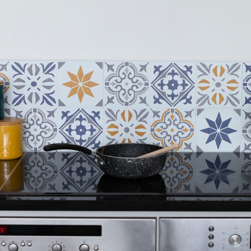 Revêtement décoratif adhésif MINI WALL TILES ALIA GOLD coloris or