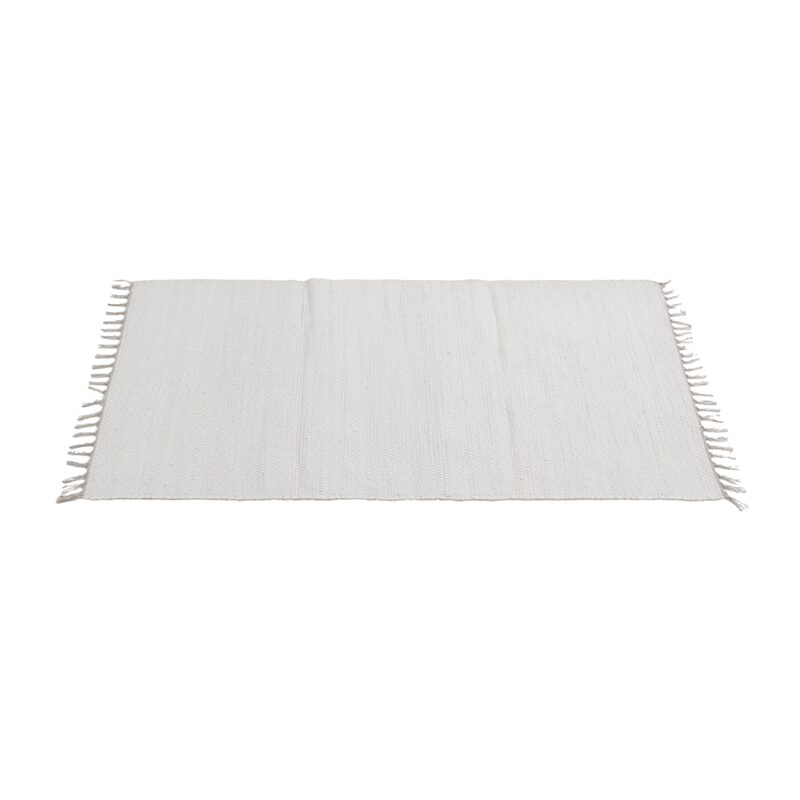 Tapis TINA coloris blanc 50 x 80 cm