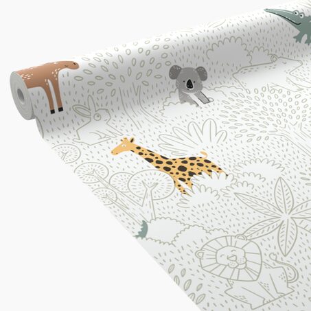4MURS Papier peint intissé AROUND THE WORLD multicolore