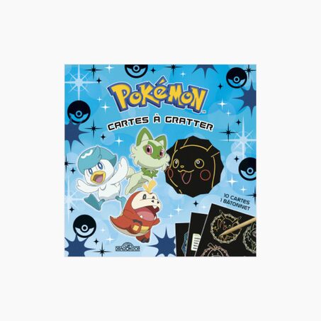 Kit création CARTES A GRATTER POKEMON bleu